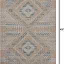 Loloi Amber Lewis Topanga Collection TOP-04 Natural/Aqua 2'-3" x 3'-9" Indoor/Outdoor Area Rug