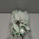 Norme 15 Pcs 3 Size Velvet Christmas Poinsettia Flowers Magnolia Glitter Artificial Flowers Ornaments Poinsettia for Christmas Tree Wreath Garland Wedding Holiday Decor(Macaron Green)