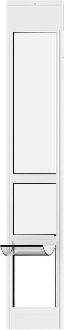 Hakuna Pets White Glass Patio Pet Door, Large (White, Large)