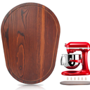 Mixer Slider Compatible with 5.5-8 QT Kitchen Aid Stand Mixers, Kitchen Countertop Storage Mover Sliding Caddy Mixer Slider Mat for Kitchen Aid Stand Mixer Accessories Attachment (Pine Wood - Brown) 