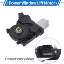 Front Left Power Window Regulator Lift Motor for Cadillac XTS 2013-2019 All Body Style No.742591 7 Pins Car Window Glass Lift Motor W/Auto Lift