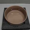Ceramic 8.2inch Dog Bowl for Large-Breed Dogs, Anti-Slip and Weighted Pet Food and Water Bowl (Single Bowl - Brown Coffee)