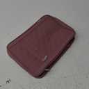 FINDCOZY Bible Cover for Women, Durable Carrying Book Case Church Bag for Biblical Accessories with Handle and Zippered Pocket, for Scriptures, Rosewood Pink (Medium)