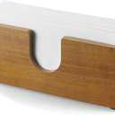 Guest Towel Holder for Bathroom, Acacia Wood Upright Napkin Holder for Kitchen Dining Table, Disposable Paper Hand Towel Holder, Napkin Dispenser for Countertop