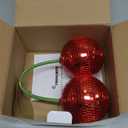 Disco Ball Cherry Decor Reflects Mirror Ball for Home & Window, Aesthetic Room Decor, Girly Gift for Girls, Retro Sparkly Disco Ball Decoration Funky Cherry Decor (3.9, Red)