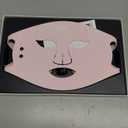 INIA Red Light Therapy Mask for Face, Glow Wireless LED Face Mask Light Therapy with Near-Infrared Red Light (NIR), Rechargeable and Ergonomic Design for Home & Travel (Pink)