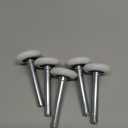 SHUESS 10 Pack Garage Door Roller 1.8" Quiet Garage Door Wheels Replacement 3.8 Inch Stem Nylon Rollers for Garage Door, High Load 11 Ball BearingWhite