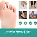 Welnove Foam Toe Separators - 40 Pack Toe Spacers for Corn, Blister, and Hammer Toe Relief - Breathable, Adhesive Options for Pain from Bunions, and Toe Overlap, Toe Spacers for Men