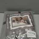 LOVQUE Light Grey Cotton Duvet Cover Twin Size, Linen Like Natural Bedding Set with Zipper Closure (No Comforter), 68x90 Inches