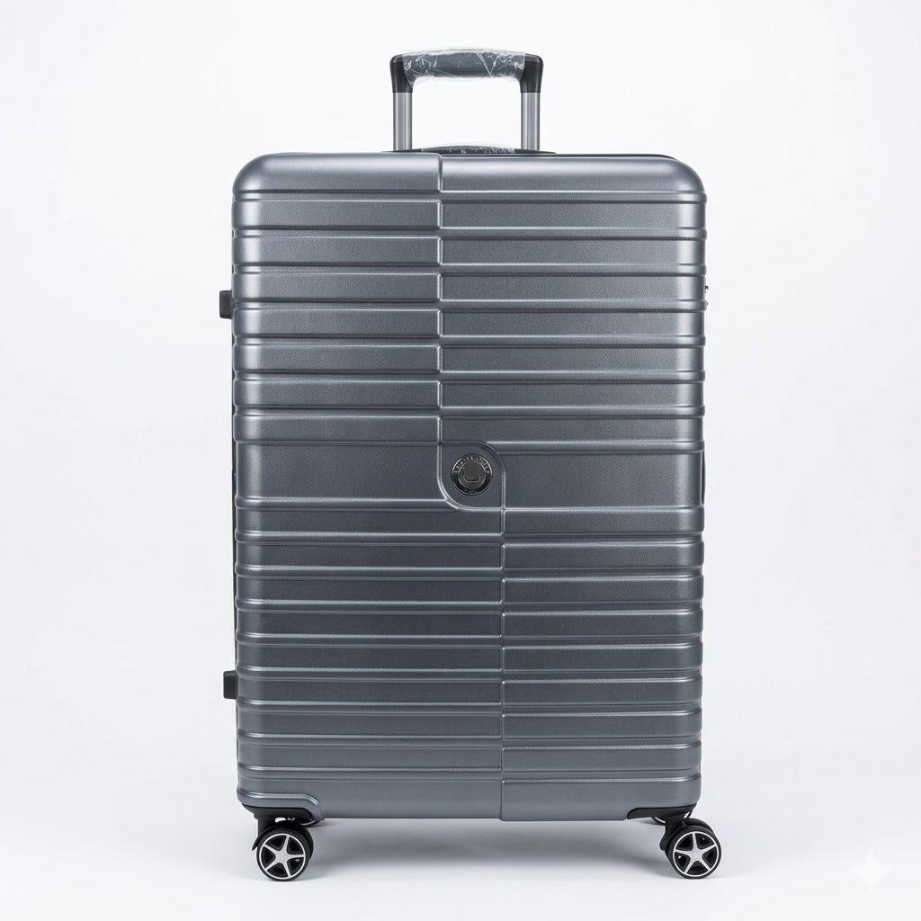 DELSEY PARIS Margot Hardside Luggage, Dual Wheel Spinners for Smooth Travel, Expandable with Spacious & Organizable compartments, Men and Women, Black, Large Check-In 28-Inch