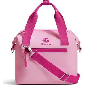 GLORIEROO Pastel Lunch Box Women | Insulated Waterproof Leakproof Lunch Bag Cooler | Adjustable Strap | BPA-Free