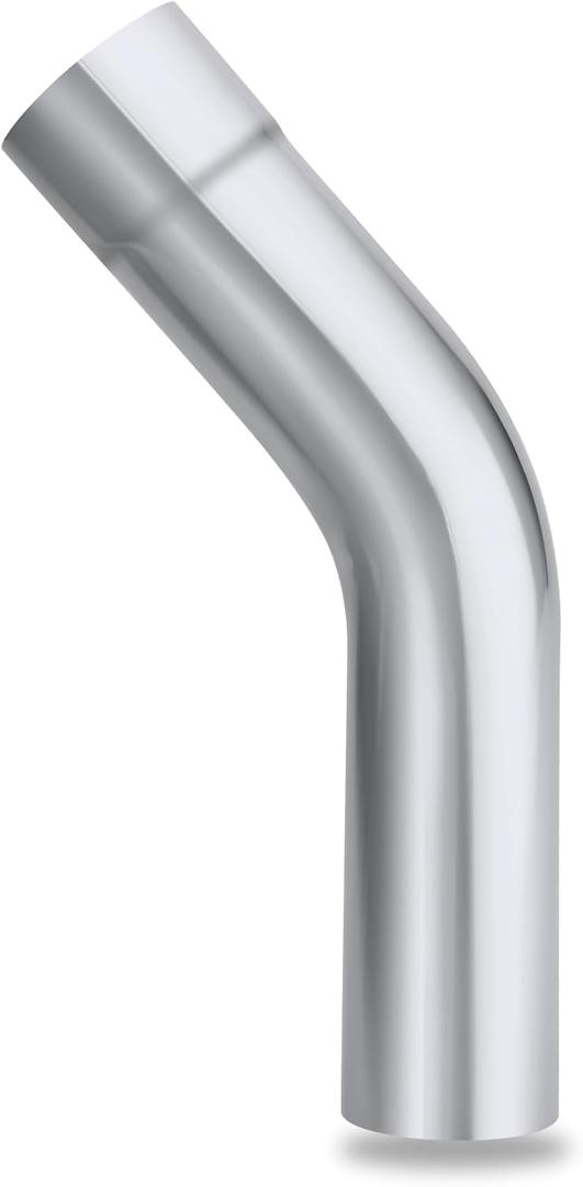 LCGP 45 Degree Exhaust Tube 3"OD Made of Super Quality Mild Steel DIY Exhaust Pipe