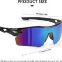 OXG 6 Pack Safety Glasses, Scratch Resistant Wraparound Lenses ANSI Z87.1 Protective Eyewear for Unisex