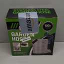 Garden Hose 100FT, Water Hose with 10 Function Nozzle, Garden Hose Metal with Leak-proof Connectors, No-Kink, Lightweight, Puncture-proof, Pet-proof, Sturdy, 550PSI, Hose for Outdoor, Yard