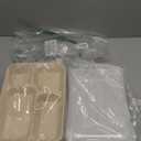 40 oz 4 Compartments disposable Sugarcane Fiber plates with Lids Bagasse Plant Fibers Freezer Safe 25 Pack