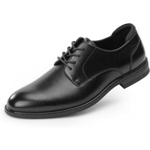 Men's Oxfords Classic Dress Lace Up Shoes, Leather Lined, Heel Pad Design for Formal Occasions (13, Black)