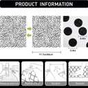 17.3x480 Black and White Polka-Dot Wallpaper Self-Adhesive Contact Paper Moire Dot Peel and Stick Decorative Wallpaper Spots Contact Paper for Walls Bedroom Living Room Nurseryls