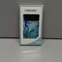 LUHOURI for iPhone 17 Pro Case,Wireless Charging Compatible,Dual-Layer - Soft Silicone Inner + Hard Outer Shell,Cute Wildflower Design,Protective Phone Cover for Women - Blue Leaves Flower