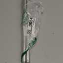 Silver Decorative Crystal Curtain Rods: 18-4 Inch Heavy Duty Adjustable Window Curtains Rods for Bedroom Living Room, Nickel Modern Girly Acrylic Drapery Rods Set with Sheer Bling Foil Finials