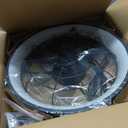 20 Inch Plug In Wall Mount Fan, Wall Mount Fan with Light, Metal Frame