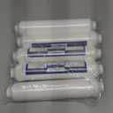 Hydronix 5 Pack ICF-10 Reverse Osmosis Post Polishing, Fridge & Ice Inline Coconut GAC Water Filter, 2000 Gal 1/4" NPT