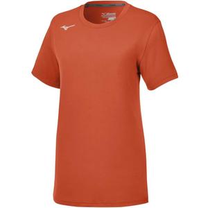 Mizuno Women's Short Sleeve Attack Tee 3.0, Orange, X-Small