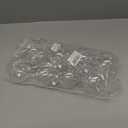 8PCS Hanging Clear Plastic Fillable Ornaments Balls,3.15 Inch DIY Christmas Decorative Ball, Fillable Plastic Decorative Ball for Christmas, Halloween, Birthday, Wedding Decor (80mm)