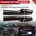Tail Light Cover Smoked Tail Light Guard Fit for 2015-2024 Dodge Charger