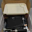 Hook On High Chair with Removable Dining Tray,Folding Portable Clip on Table High Chair,Baby Chair with Storage Bag for Indoor/Outdoor (Black)