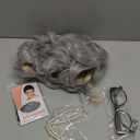 Gray Old Lady Costume Wig for Women with Glasses Chain Necklace - Short Curly Grey Grandma Wigs for Older Women Granny Outfit - Perfect for 100th Day of School Costume and Parties (Grey)