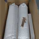 2-Tier Slim Bathroom Storage Cabinet, Narrow Storage Cabinet with Wheels, Adjustable Shelves, Magnetic Doors, Water-Proof, Anti-Tip Skinny Organizer Cabinet for Small Space, Cream White