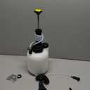 3L Brake Bleeding Kit with Pressure Gauge, Efficient Manual Vacuum Pump System for Brake and Clutch Fluid Change, Complete Set with Adapters (White Tank)