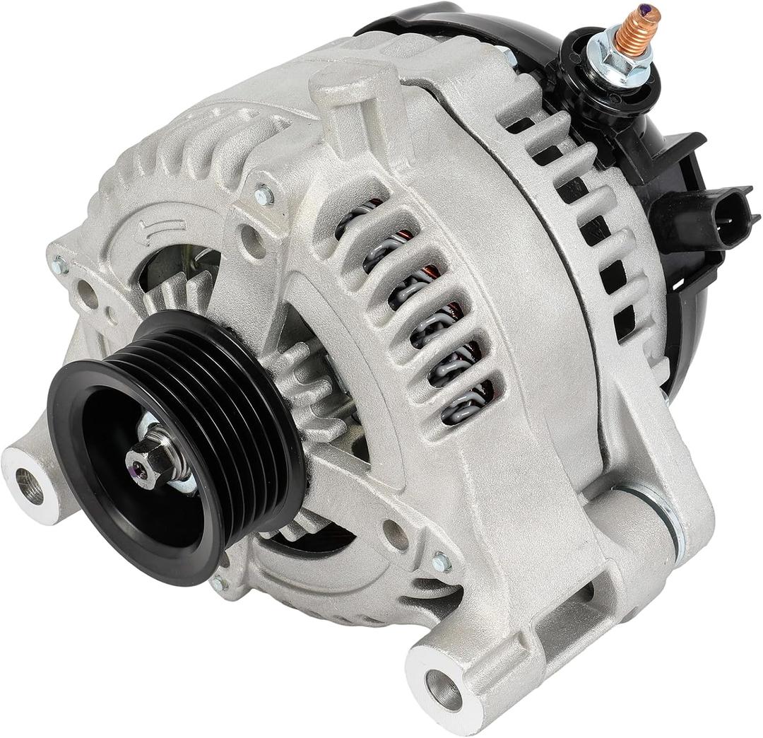 SCITOO Alternator Fits for Jeep for Wrangler 3.6L 2012-2018,for Jeep for Wrangler JK 3.6L 2018 12V 160Amp CCW 6-Groove Pulley 11584N 11584 421000-0810 68078950AA 68078950AB 90-29-5783