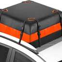 15 Cubic Feet Roof Rack, Rooftop Cargo Carrier, Soft-Shell Carriers with Anti-Slip Mat for All Cars with/Without Rack
