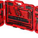 STARWORK TRUE MECHANIC 312-Piece Mechanics Tool Set and Socket Set, Professional Pliers Wrench SAE/Metric