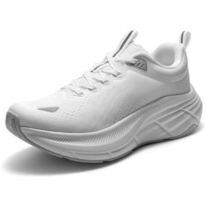 NORTIV 9 Women's Walking Shoes Cushion Comfortable ActiveBreeze Running Tennis Shoes Non-Slip Workout Gym Sports Athletic Breathable Fashion Sneakers, White 