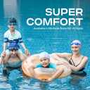 COOLMATE Fabric Swim Cap for Adult Women Men, Silicone Water-Resistant Layer, Cloth Swim Cap Gifts for Swimmers, Lightweight and Comfortable, Perfect for Pool, Beach, Lap Swimming (Dark Pink, M) (Pink, M)
