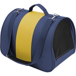 Cat, Dog Carrier for Medium Large Cats Puppies up to 60 Lbs, TSA Airline Approved Carrier Soft Sided, Collapsible Travel Puppy Carrier (Blue and Yellow, Large) (20.3Lx12.7Wx13.5H)