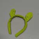 Sheliky Green Ears Headband Plush Monster Headbands Women Teens Halloween Dress Up Christmas Theme Party Costume Accessories (01)