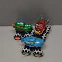 JOYIN 3 Pack Monster Truck Toy - Motion Activated Light Up Cars for Toddlers - Monster Glow Rover LED Wheels - Baby Boy Toys - Press and Go Dinosaur Trucks for Kids Boy Birthday Gifts