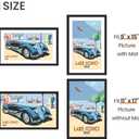 upsimples 11x17 Picture Frame Set of 5, Display Pictures 9x15 with Mat or 11 x 17 Without, Wall Gallery Poster Frames, Black