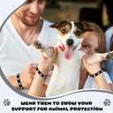 Soulchen 100 Pcs Paw Print Silicone Bracelets Dog Paw Print Rubber Wristbands for Birthday Puppy Animal Decorations Goodie Bag Party Favor Stuffers Silicone Bracelets (Black)