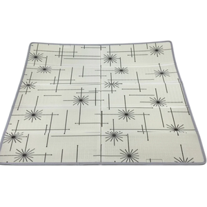 Baby Play Mat 79x71, Extra Large Baby Mat for Floor, Foldable Play XPE Foam Mat, Reversible Crawling Mat for Baby, Waterproof, Safe & Thick Playmats for Babies and Toddlers, Indoor & Outdoor Use (Circle)