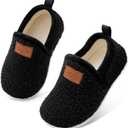 Lefflow Toddler Slippers Boys Girls House Shoes Slip on Baby Sock Shoes Lightweight Outdoor Walking Shoes, Size 10.5-11