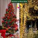 Christmas String Lights, 66FT 200 LED Color String Lights Indoor Outdoor, 11 Modes Dimmable Christmas Tree Lights with Timer Remote for Christmas Decorations