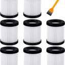 KEEPOW 8 Pack Replacement HEPA Filter Compatible with MOOSOO XL-618A Cordless Vacuum