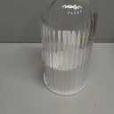 Toothbrush Holders with Sliding Lid for Bathroom Counter Organizer, Tooth Brush Toothpaste Holder for Bathroom Vanity Makeup Brushes Holder-White