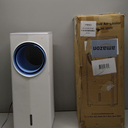 Windowless Portable Air Conditioner, Small Evaporative Air Cooler for Room No Window, 3-Speed Settings, 4 Modes, 7H Timer, Remote Control, 4 Ice Packs, Quiet AC Unit for Bedroom, Snow