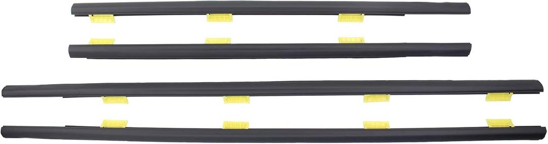 NewYall Front Rear Left and Right Outer Door Window Belt Weatherstrip Trim Kit for Honda CR-V 2.4L 2002-2006