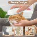 Nepfaivy Cat Steam Brush for Shedding - Steaming Cat Brushes for Indoor Cats with Release Button, Steam Slicker Brush for Dogs, Rechargeable Pet Spray Water Hair Removal Comb for Massage, Grooming